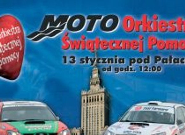 Moto Orkiestra Świątecznej Pomocy pod Pałacem Kultury