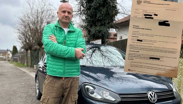 Pan Paweł nie wiedział, że trzeba kupić bilet. Właśnie dostał dwie kary po 500 zł za przejazd autostradą sprzed roku
