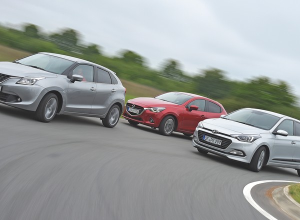 Małe jest wielkie - nowe Suzuki Baleno spotyka Mazdę 2 i Hyundaia i20
