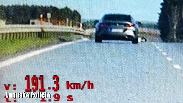 191 km na godz. na drodze ekspresowej