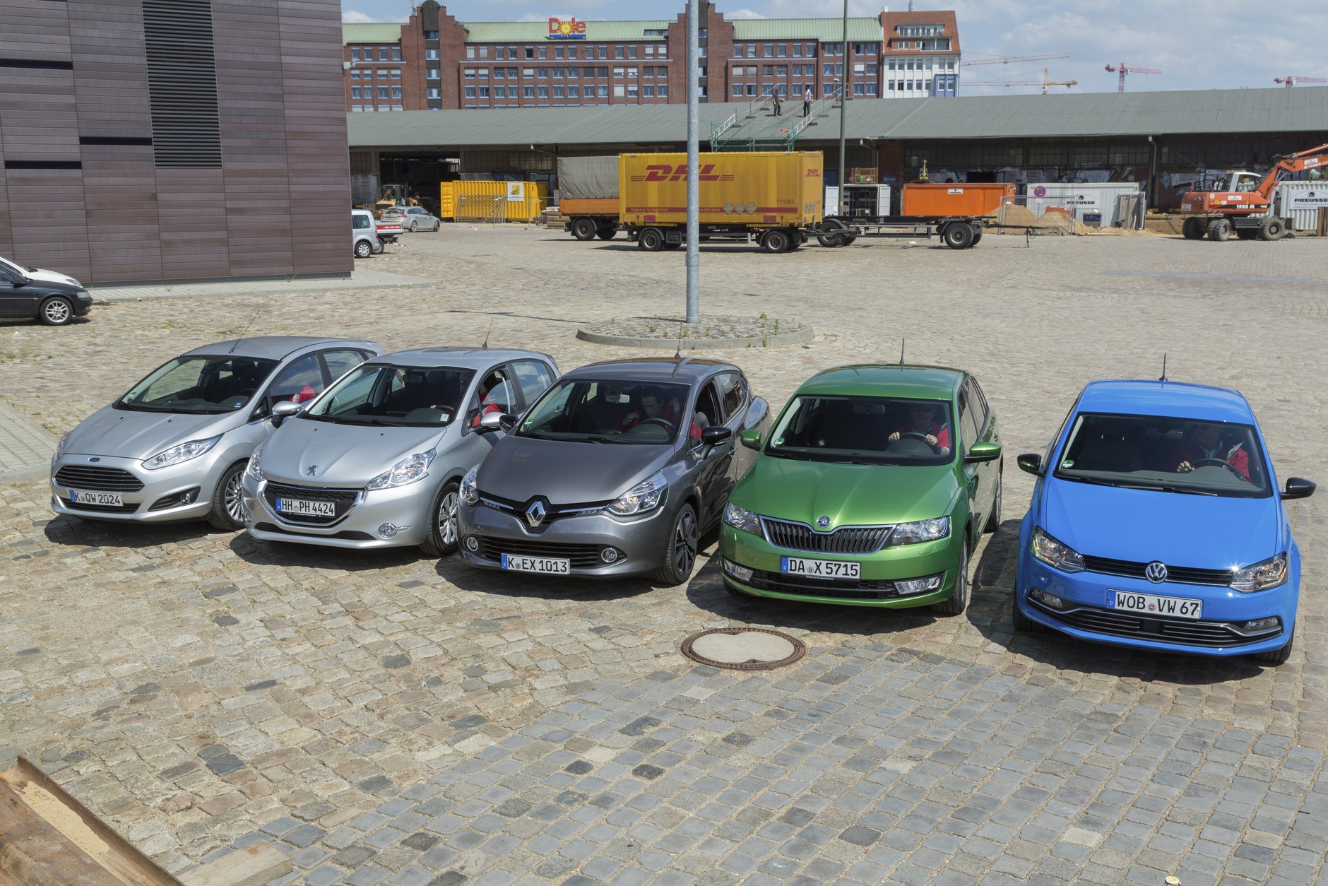 Ford Fiesta, Peugeot 208, Renault Clio, Skoda Rapid, VW Polo