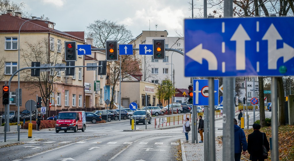 Skrzyżowanie w Białymstoku