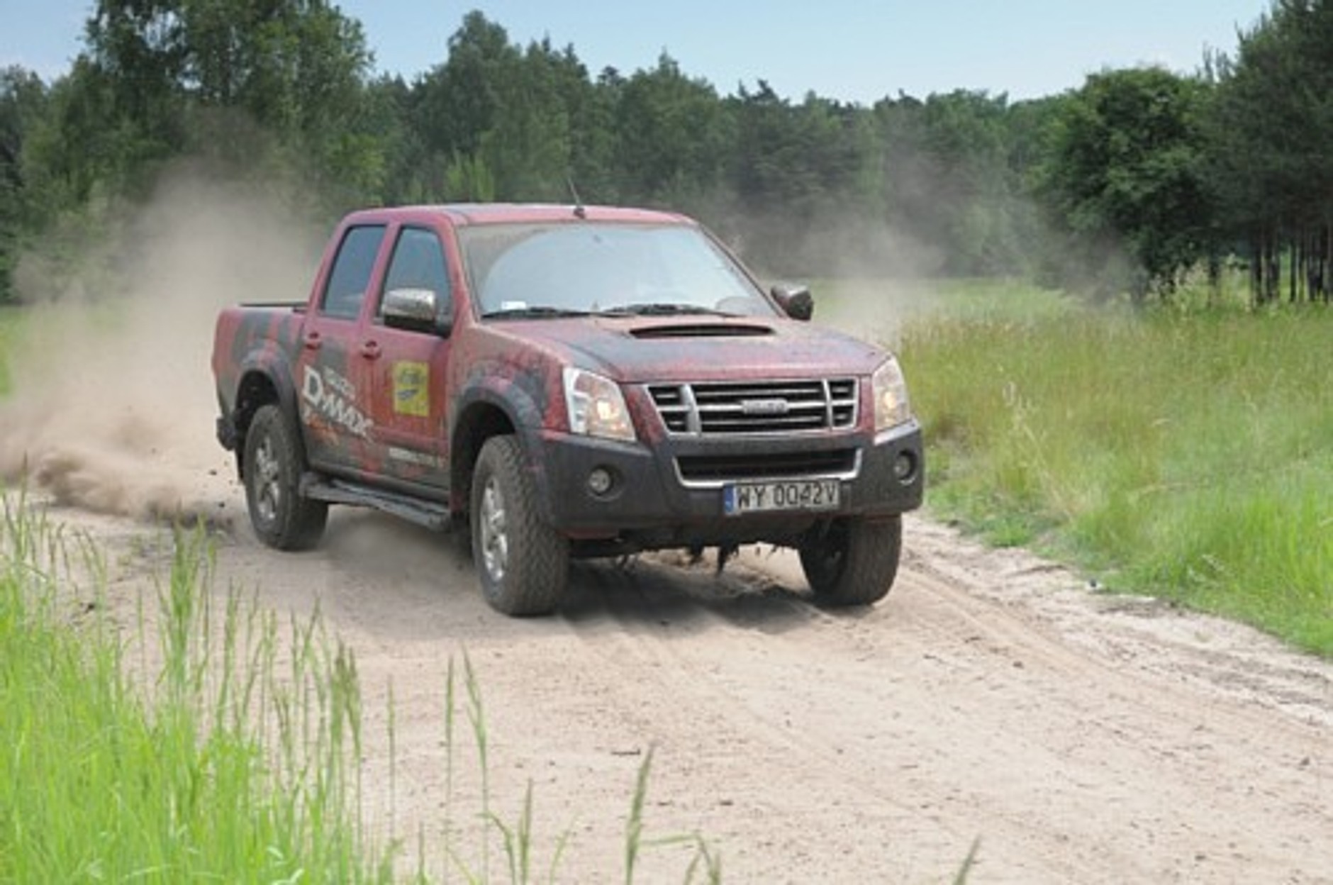 Isuzu D-max w terenie - Off-road pikapem
