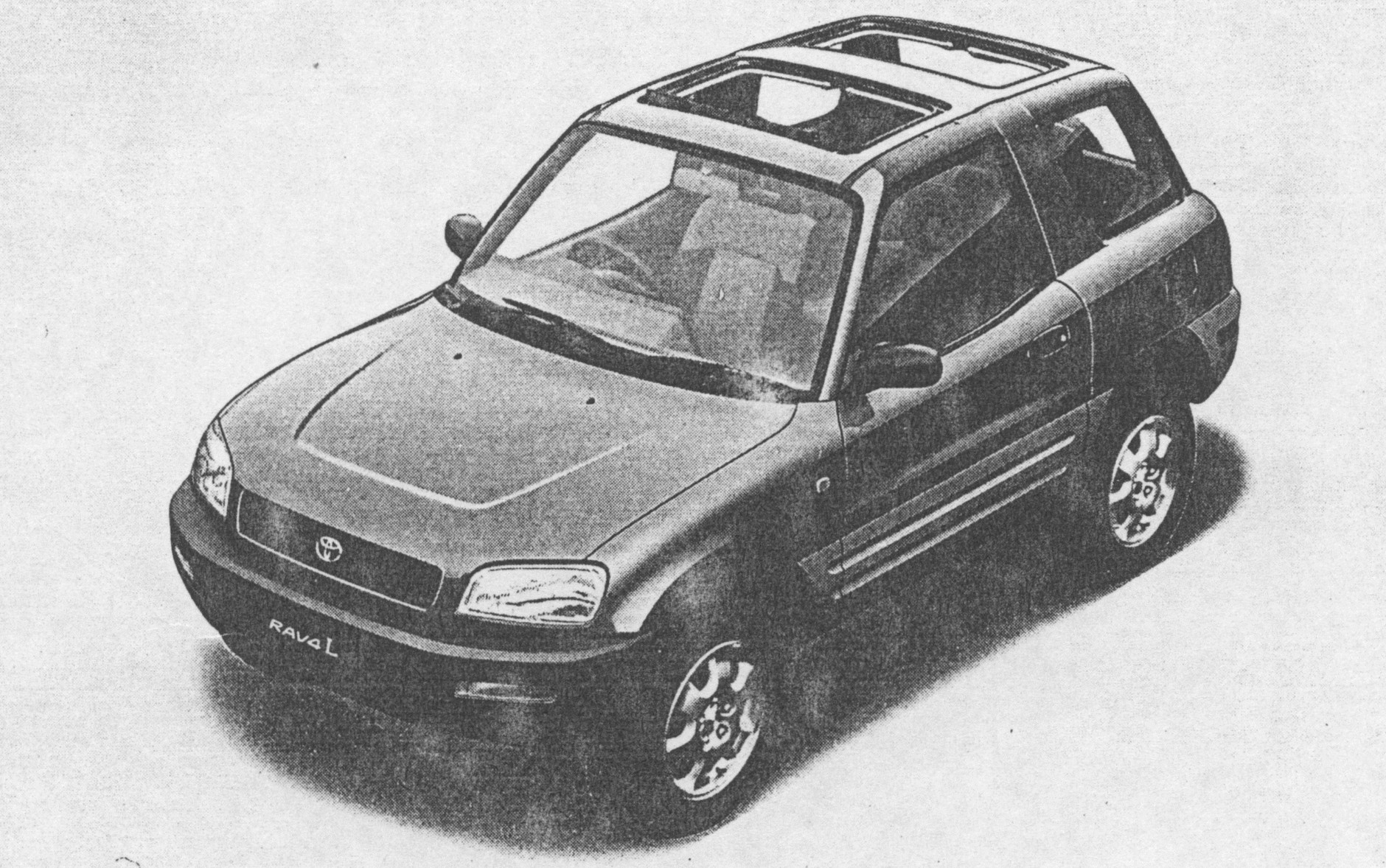 Pierwsze oficjalnie opublikowane zdjęcie pierwszej generacji Toyoty RAV4 (1994-2000)