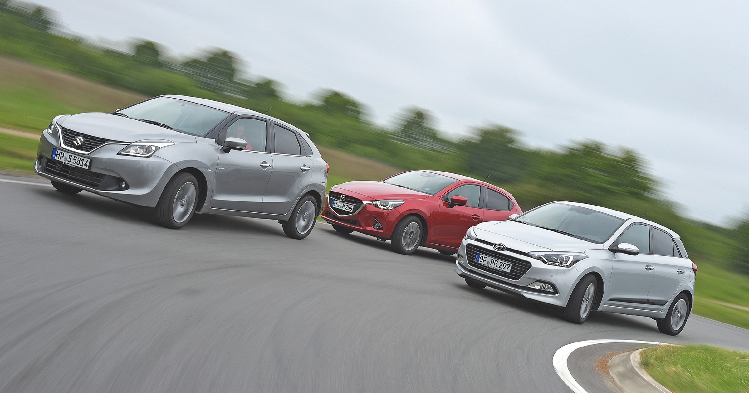Małe jest wielkie - nowe Suzuki Baleno spotyka Mazdę 2 i Hyundaia i20