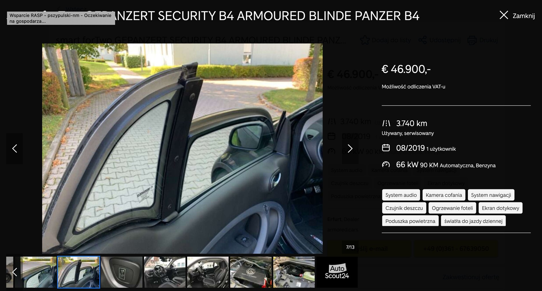 Tanie, używane auta opancerzone