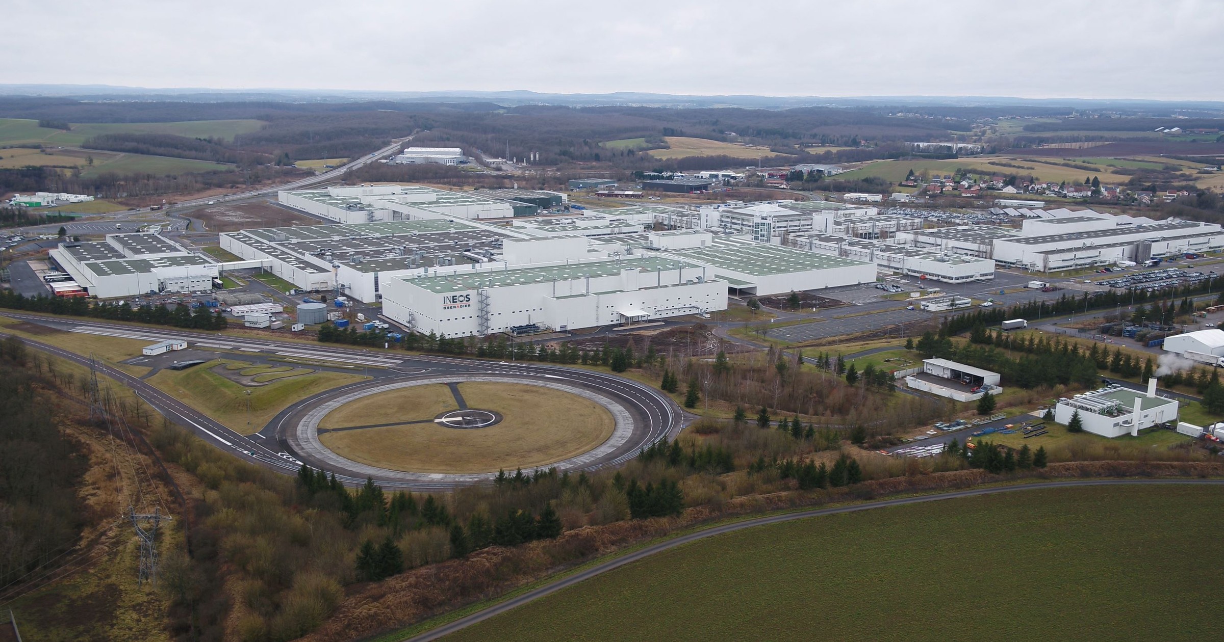 INEOS Automotive - Hambach from above