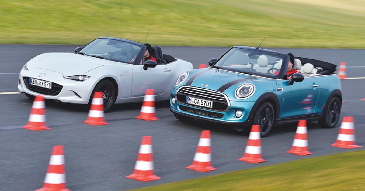 Mini Cooper Cabrio kontra Mazda MX-5 - kabriolety pełne radości