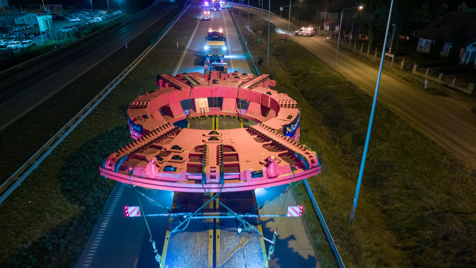 Transport tarczy TBM