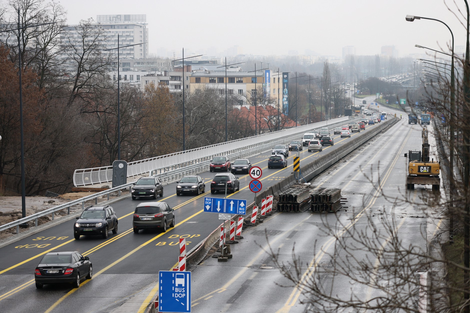 Nowy wiadukt Trasy Łazienkowskiej
