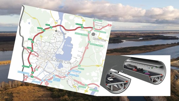Na Zachodniej Obwodnicy Szczecina powstanie najdłuższy tunel w Polsce [MAPA]