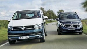 Porównanie: Volkswagen T6 2.0 BiTDI droższy od Mercedesa V 250 d