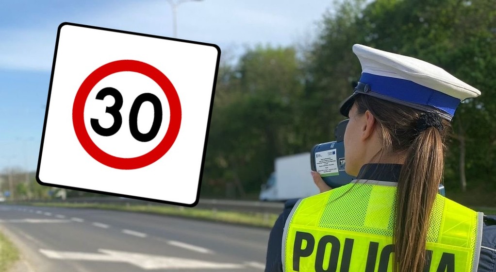 Znak B-43. Kontrola prędkości