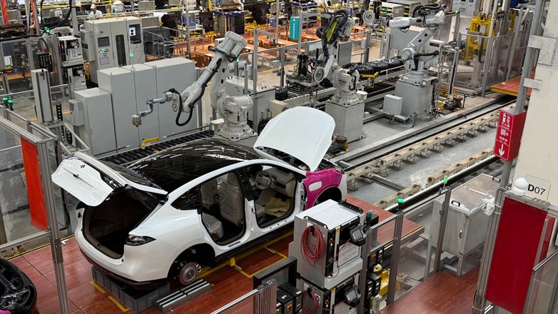 Jedna z fabryk samochodów chińskiej prowincji Guangzhou