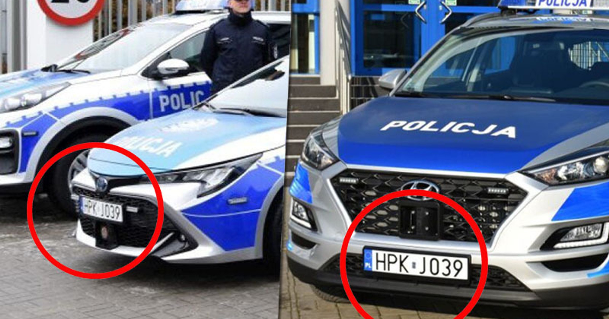 Policjanci z Jarosławia duplikują radiowozy? Tylko na potrzeby uroczystości