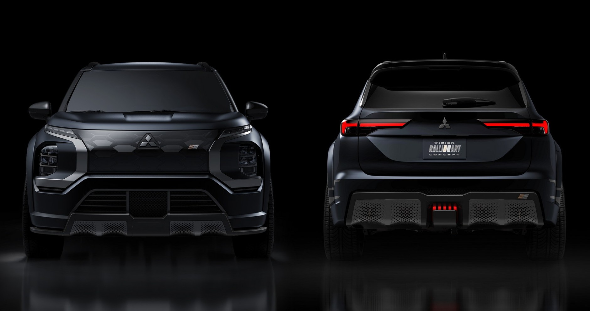 Nowy batmobil? Nie, to Mitsubishi Outlander doprawione przez dział Ralliart