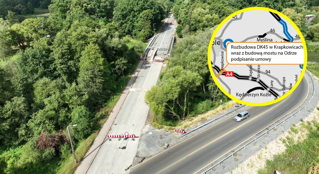 Będzie nowy most na Odrze. Rozbudują drogę krajową DK45 po powodzi