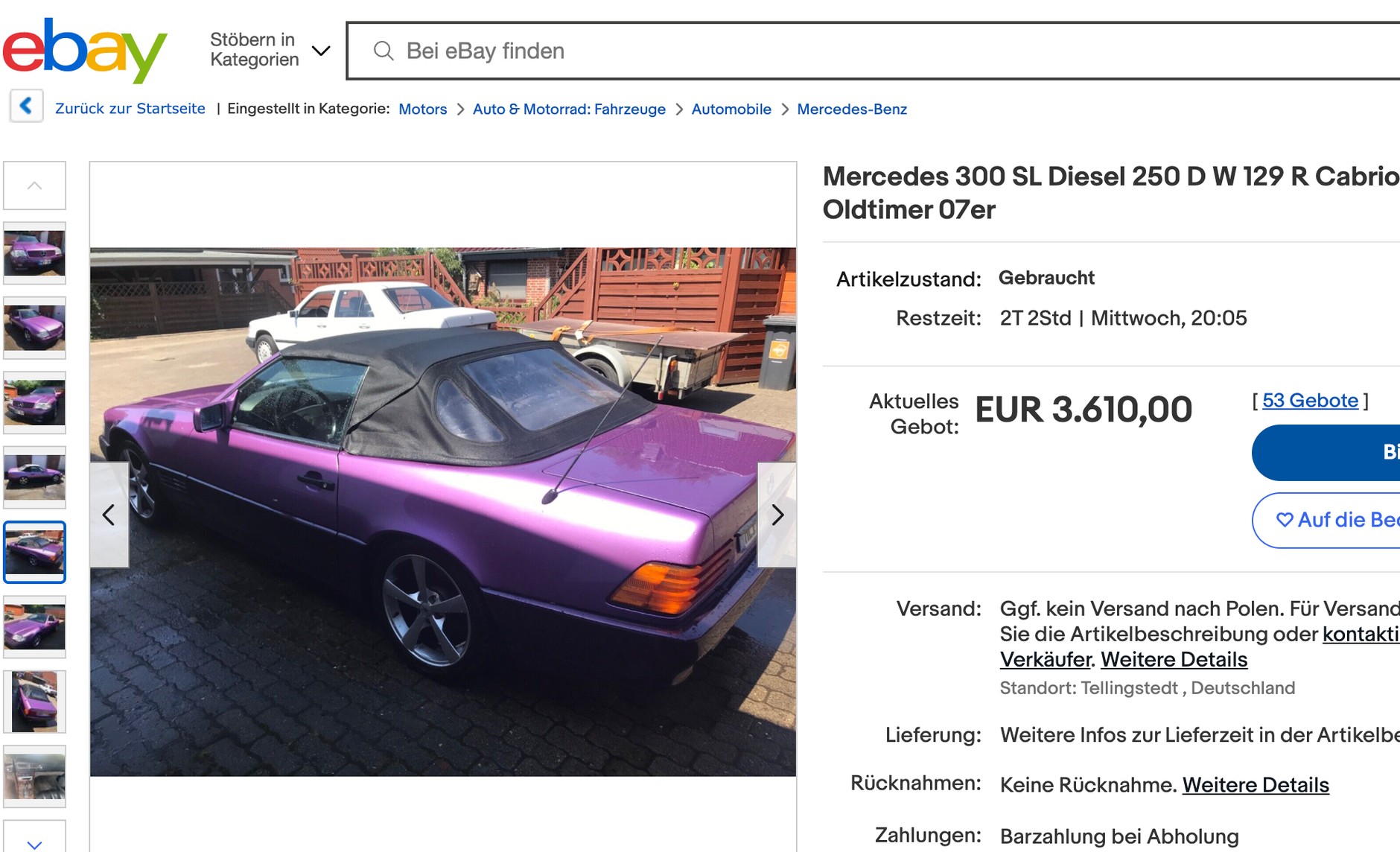 Mercedes SL (R129) z silnikiem z "balerona". Okazja?