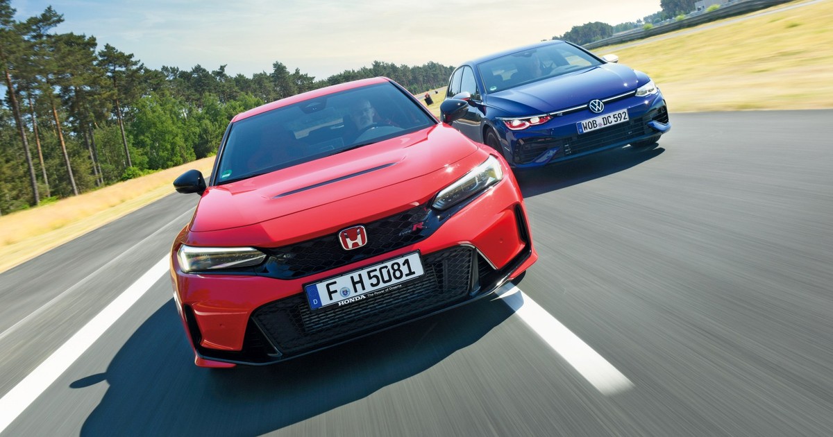Honda Civic Type R kontra Volkswagen Golf R Performance