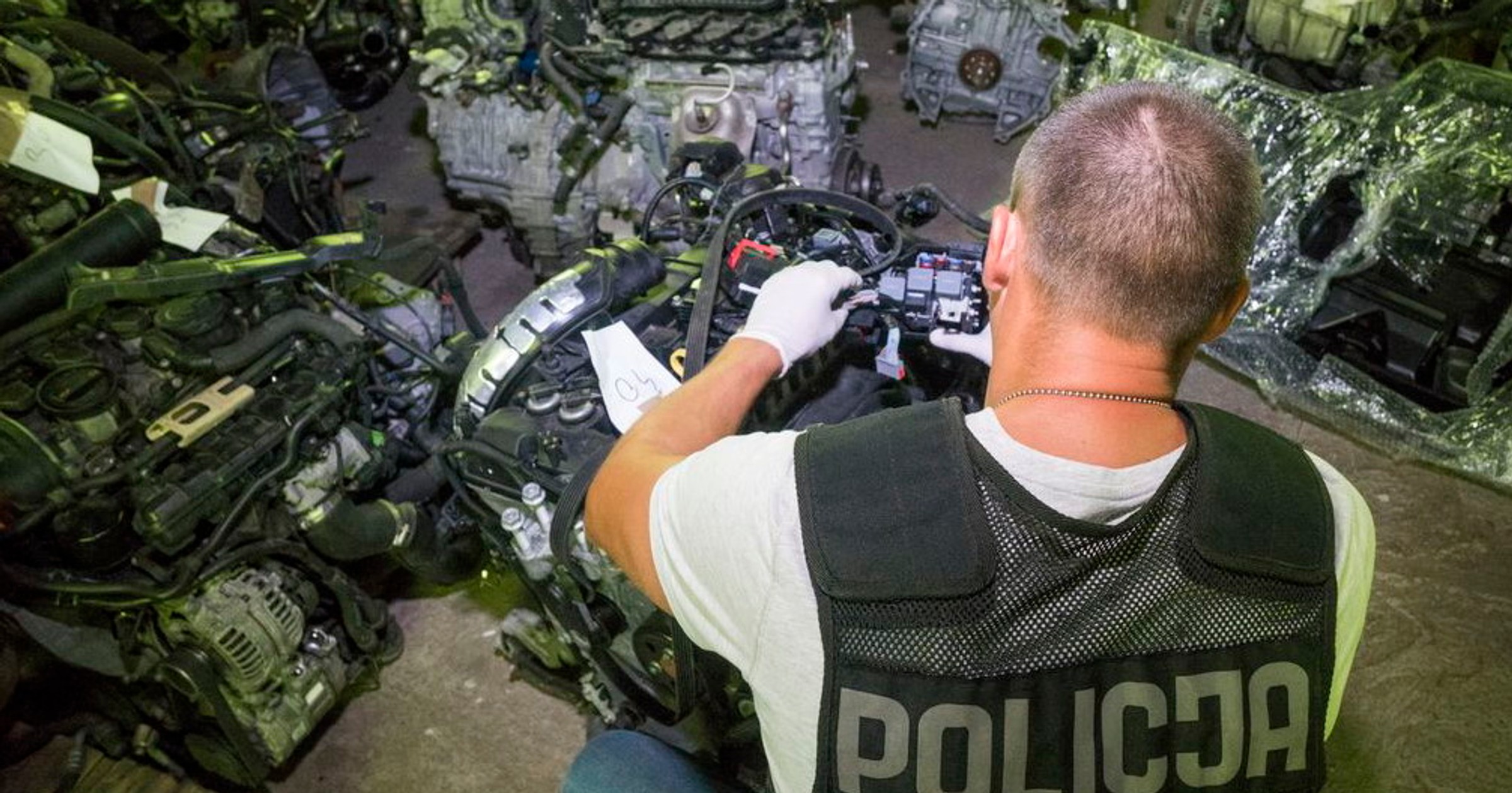 Dziupla samochodowa Siedlce. Policja2