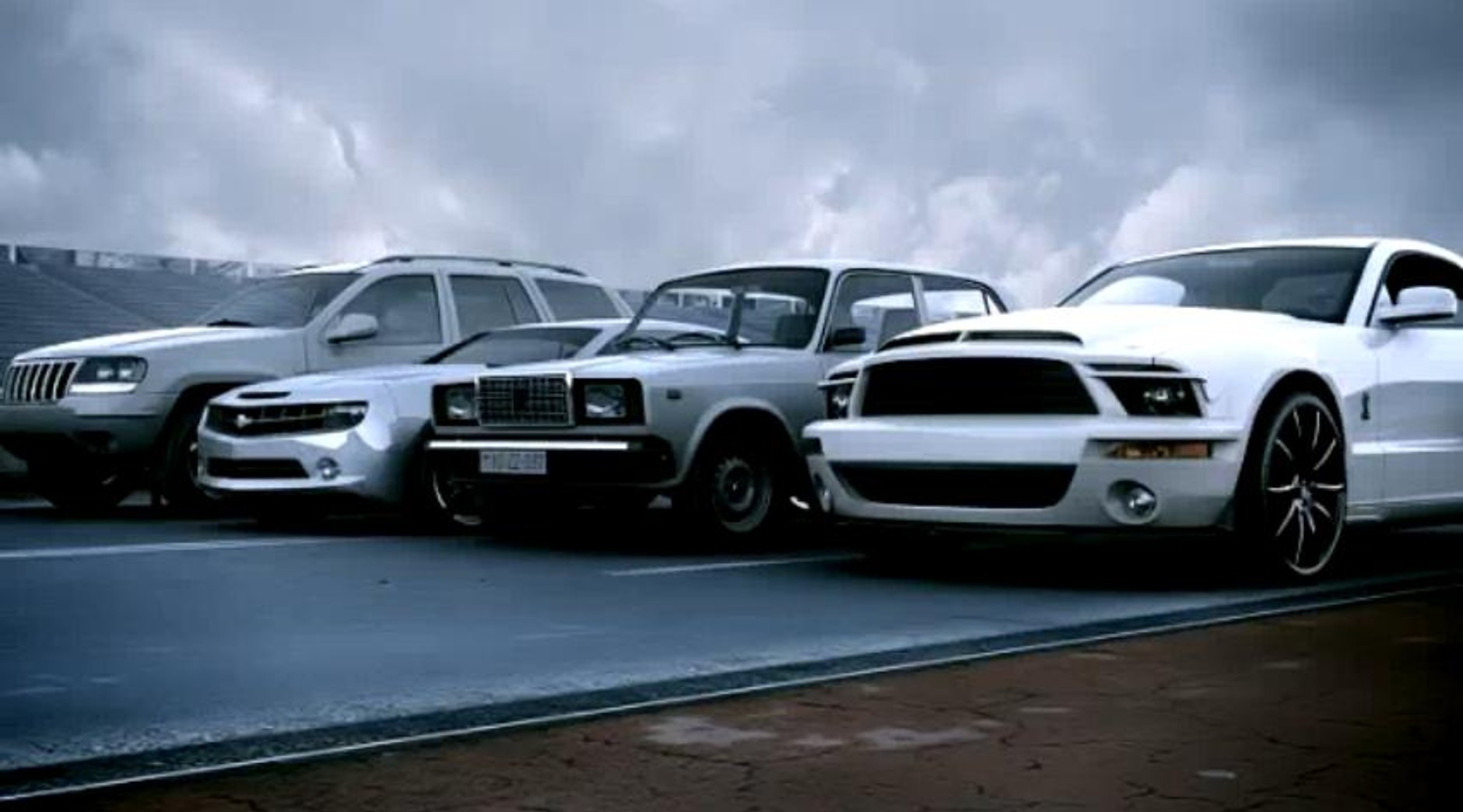 Ten potwór zaraz zrobi krzywdę kilku samochodom