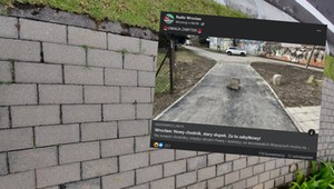 Absurd na środku nowego chodnika we Wrocławiu. Mieszkańcy mogą wybić zęby przez zabytek