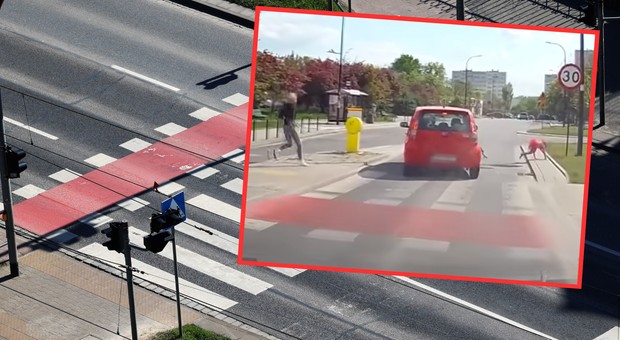 Potrącił dziewczynkę na rowerze, a potem odjechał. Wszystko się nagrało