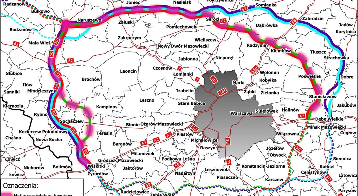 Obwodnica Aglomeracji Warszawskiej w RPBDK 2030