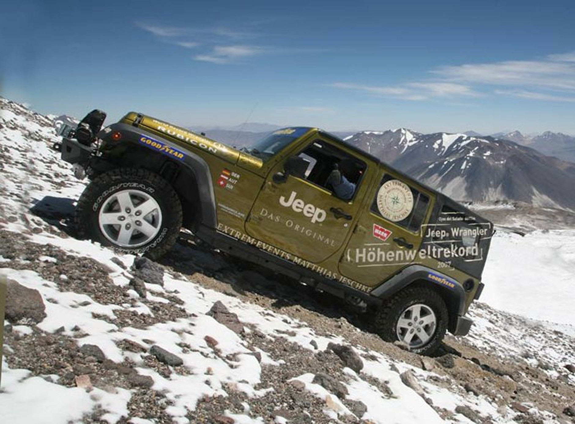 Jeepem Wrangler Unlimited Rubicon na wysokość 6646 m n. p. m.