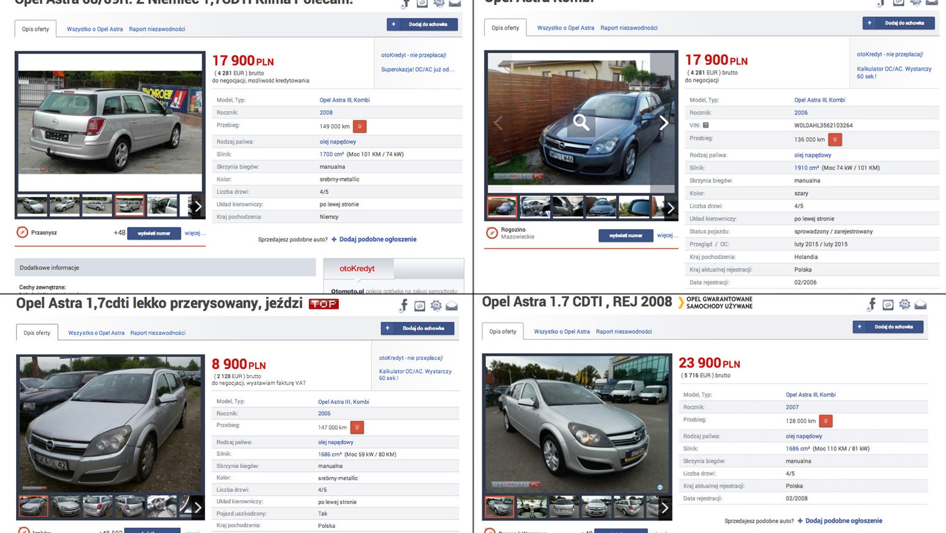 Ogłoszenia na portalach internetowych