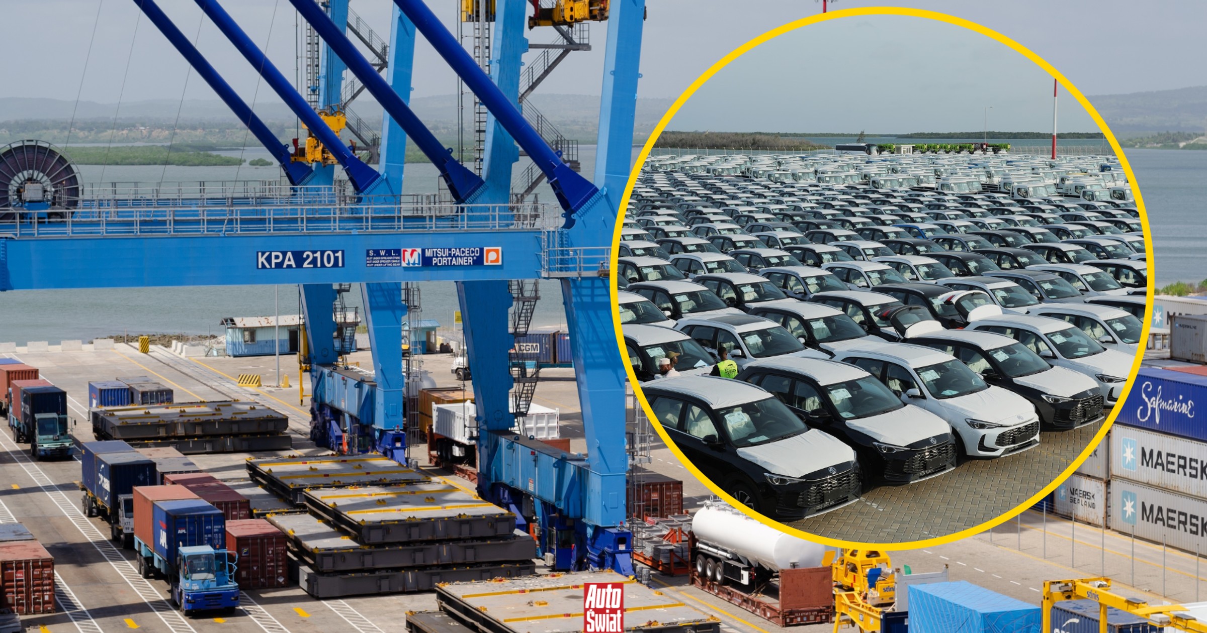 Tysiące samochodów utknęło w Kenii. Statki nie dopływają na Bliski Wschód