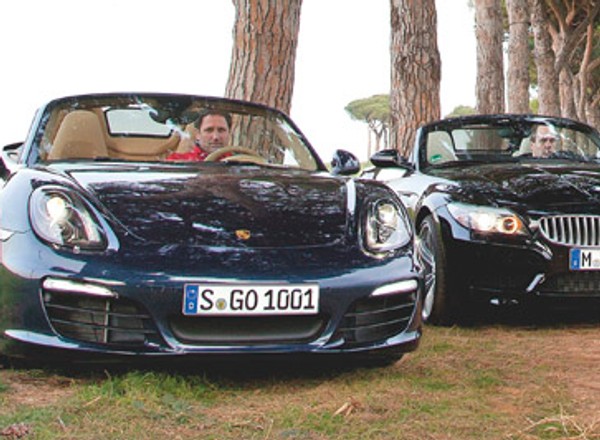 Boxster kontra BMW Z4, Audi TT i Mercedes SLK: czy Porsche pokona konkurentów