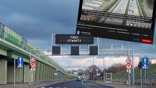 Tymczasowa zatoka na drodze S2 utrudnia ruch. Wygląda na to, że szybko nie zniknie