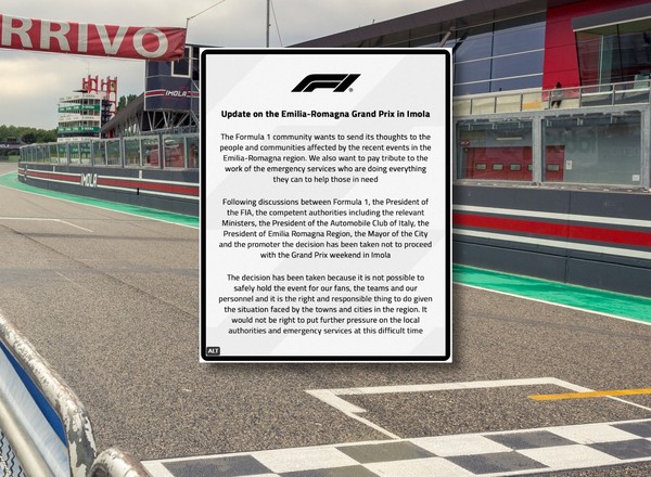 Grand Prix Emilii-Romanii odwołane. F1 nie miała innego wyjścia