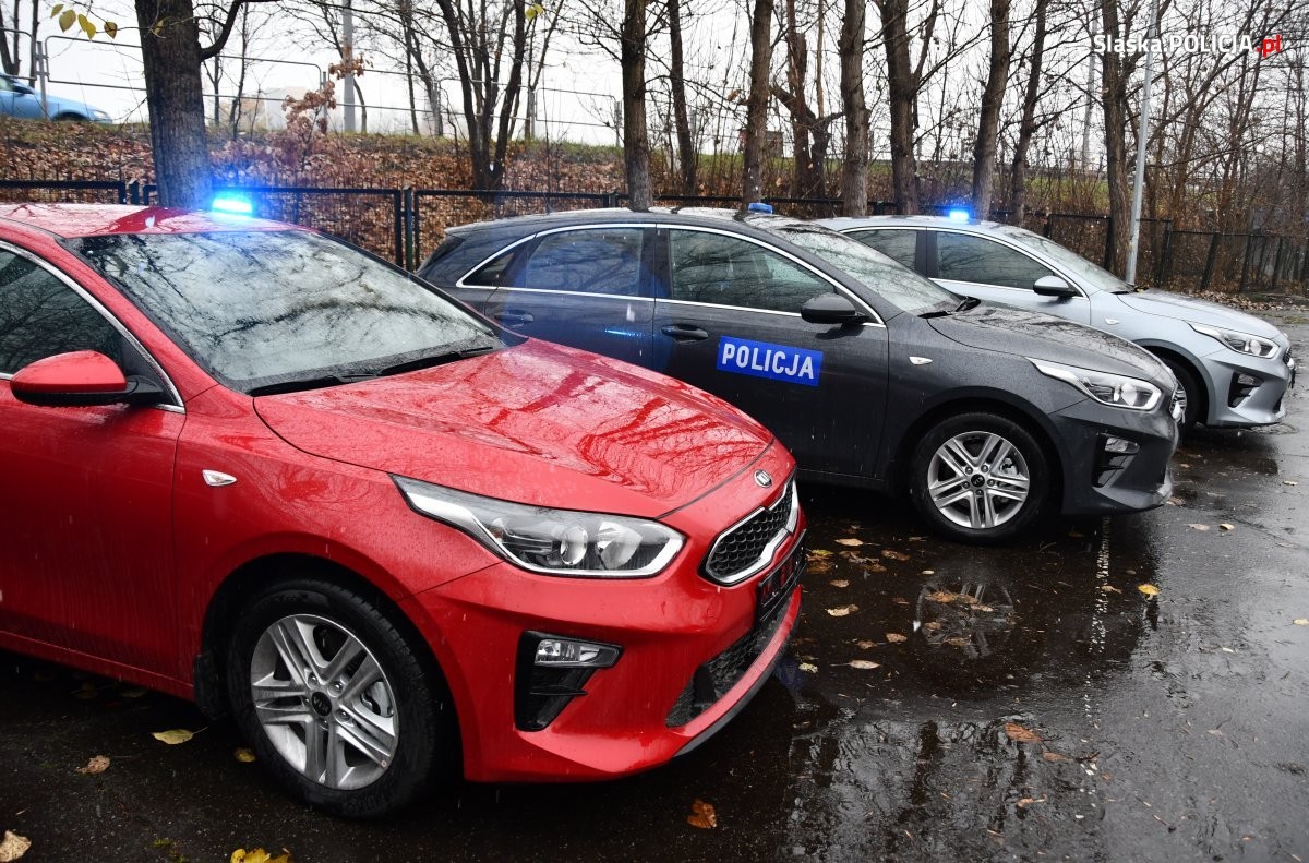Radiowozy śląska policja