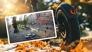 Hulajnogą przez skrzyżowanie na czerwonym. Dramatyczny moment zderzenia uchwycił miejski monitoring