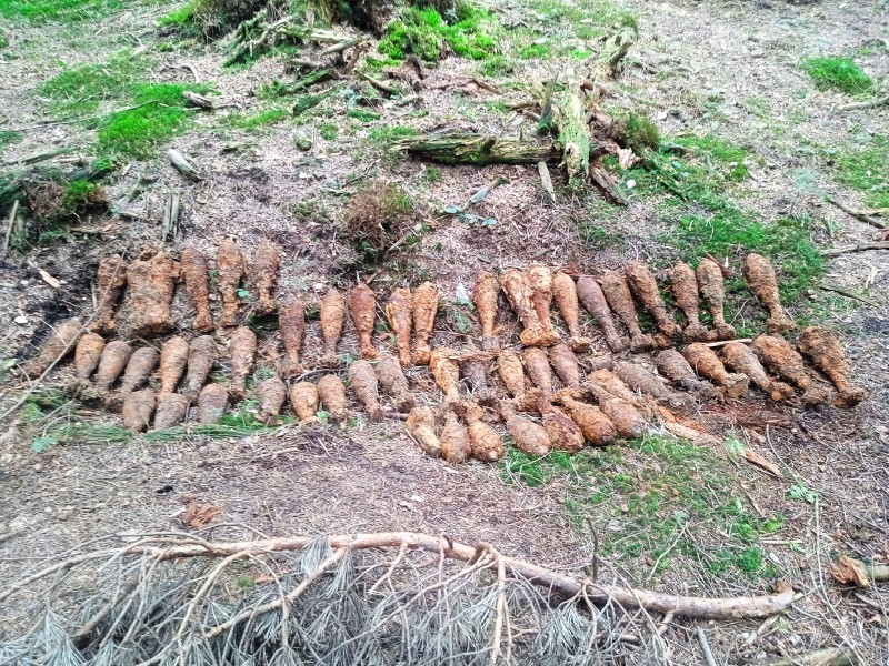 Niewybuchy znalezione na budowie trasy S19. Droga przebiega przez  "dolinę śmierci"