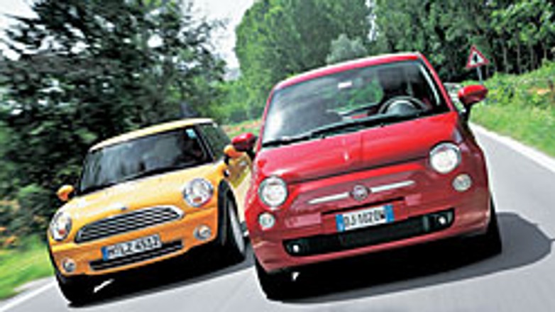 Test porównawczy: Fiat 500 kontra Mini - przeszyte minispódniczki