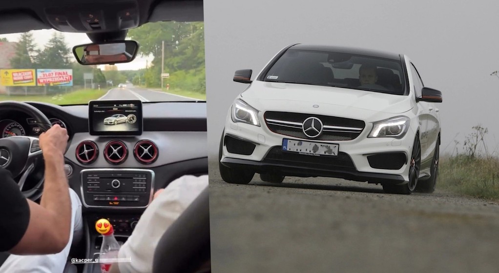 Młody piłkarz dał popis nieodpowiedzialności na drodze