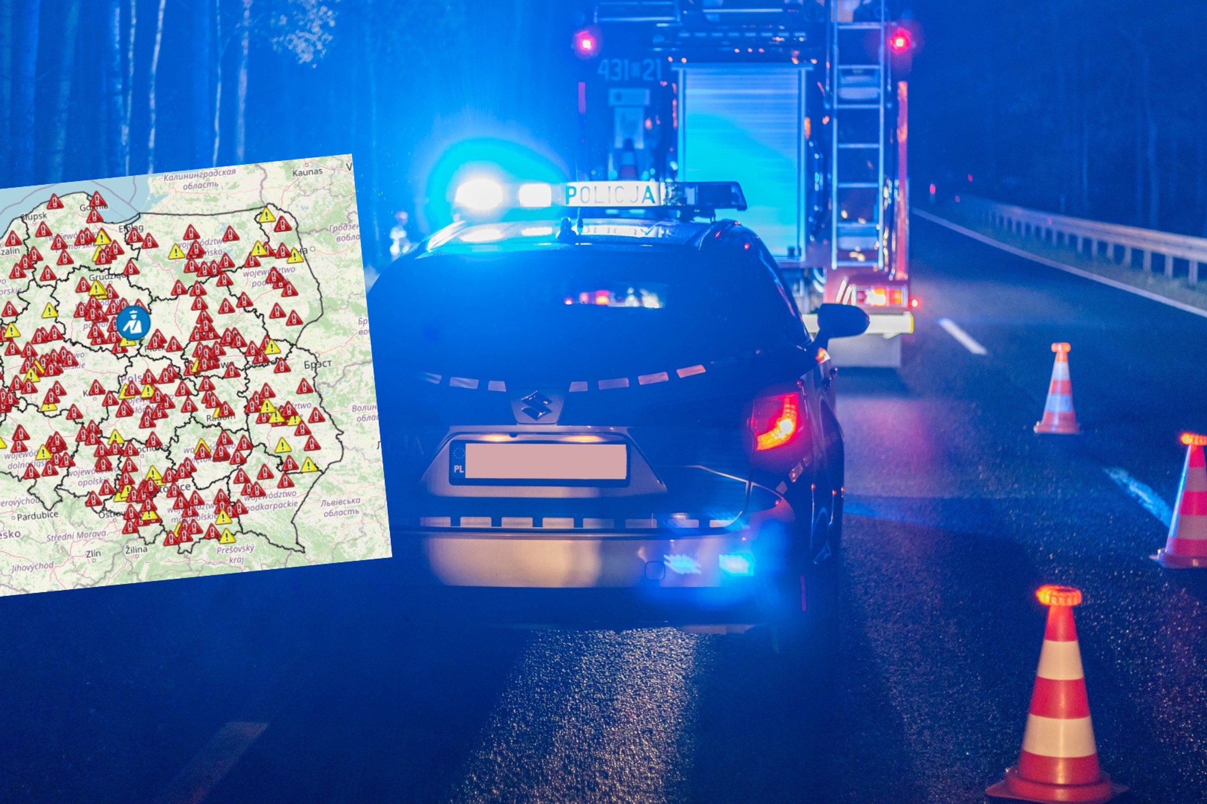 Aż czerwono na mapie Polski, a to jeszcze nie koniec wakacji. Ćwierć tysiąca ofiar