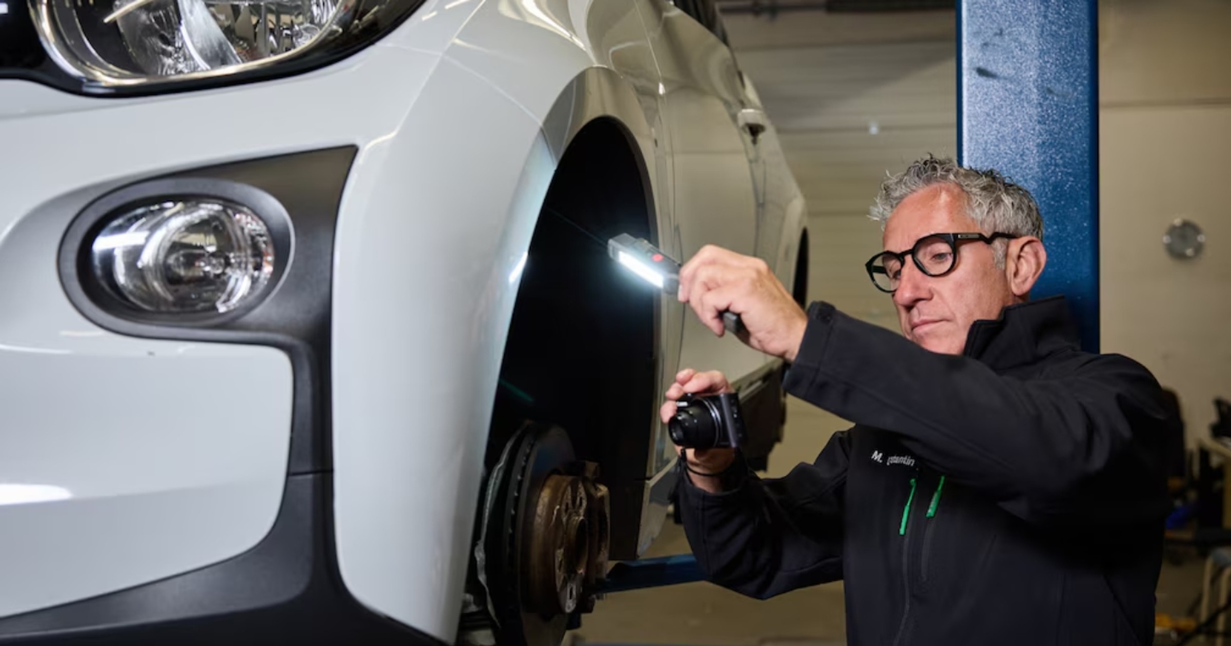 BMW i3 podczas inspekcji