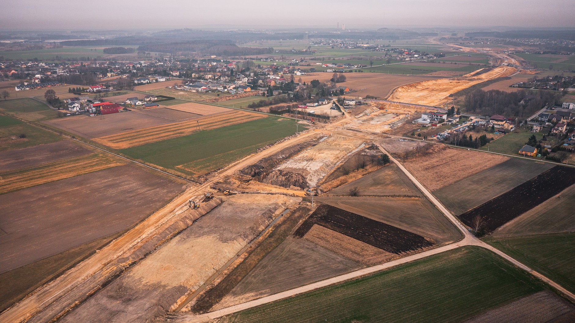 Prace przy budowie trasy S1 Mysłowice-Bieruń