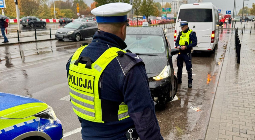 Policyjna kontrola taksówek