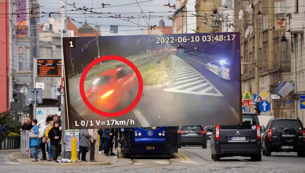 "Szukamy potencjalnych morderców". Przerażające nagranie z Wrocławia. Kierowca uciekł