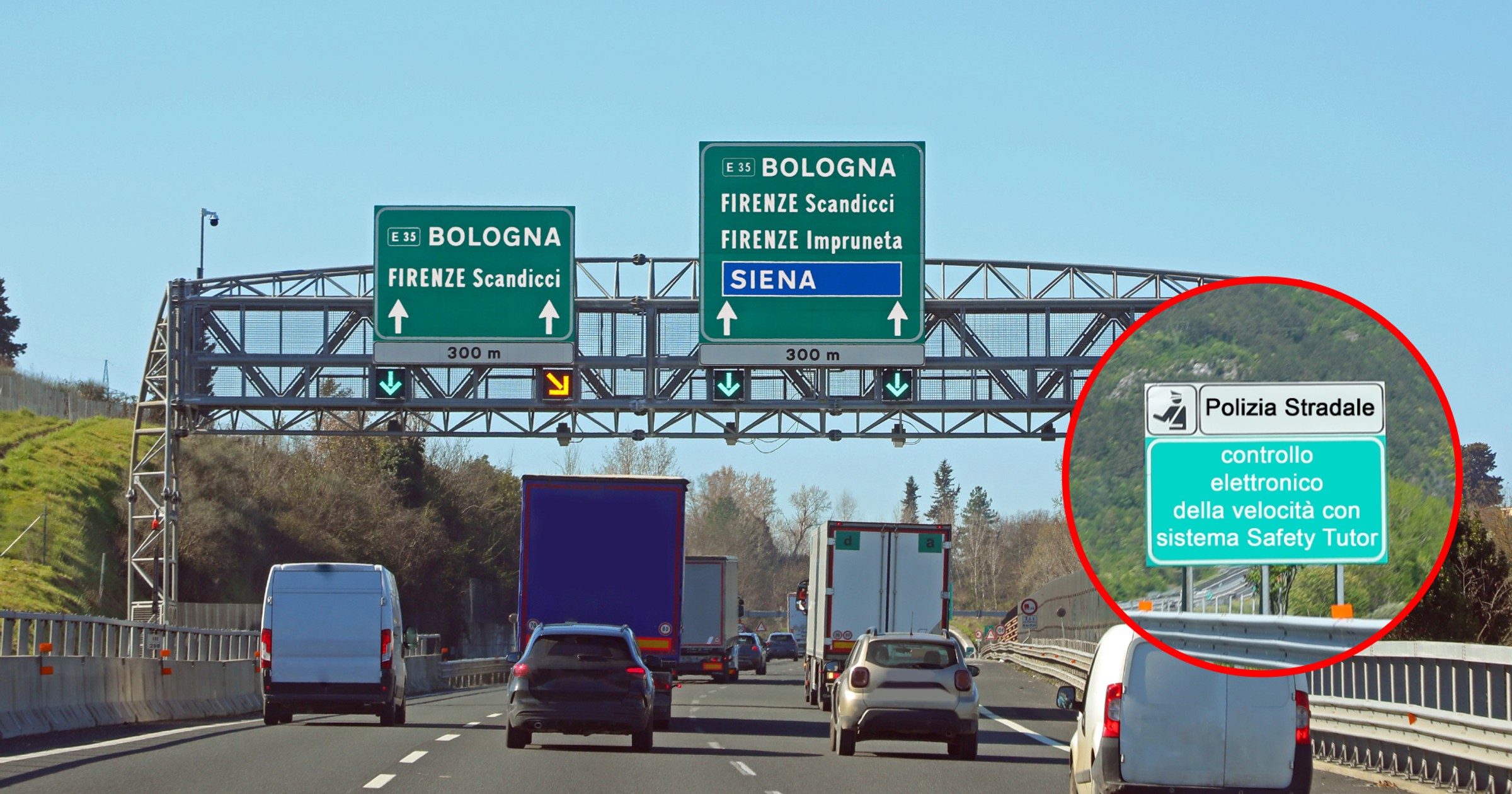 Ponad 2500 km włoskich dróg znajduje się pod nadzorem systemu Tutor. Na wielu odcinkach jest to już system Tutor 3.0, który potrafi znacznie więcej niż zwykłe odcinkowe pomiary prędkości. 