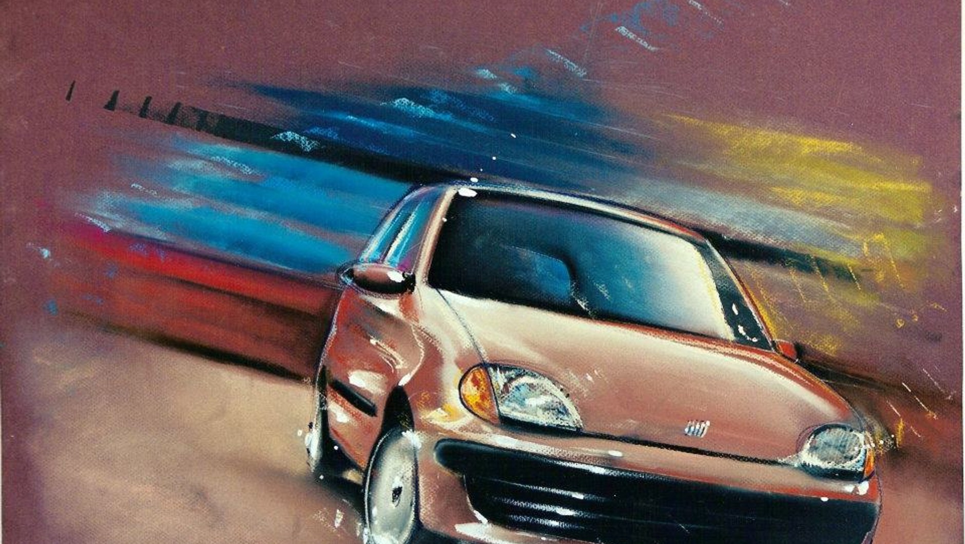 Fiat Seicento, obraz Luciano Bove