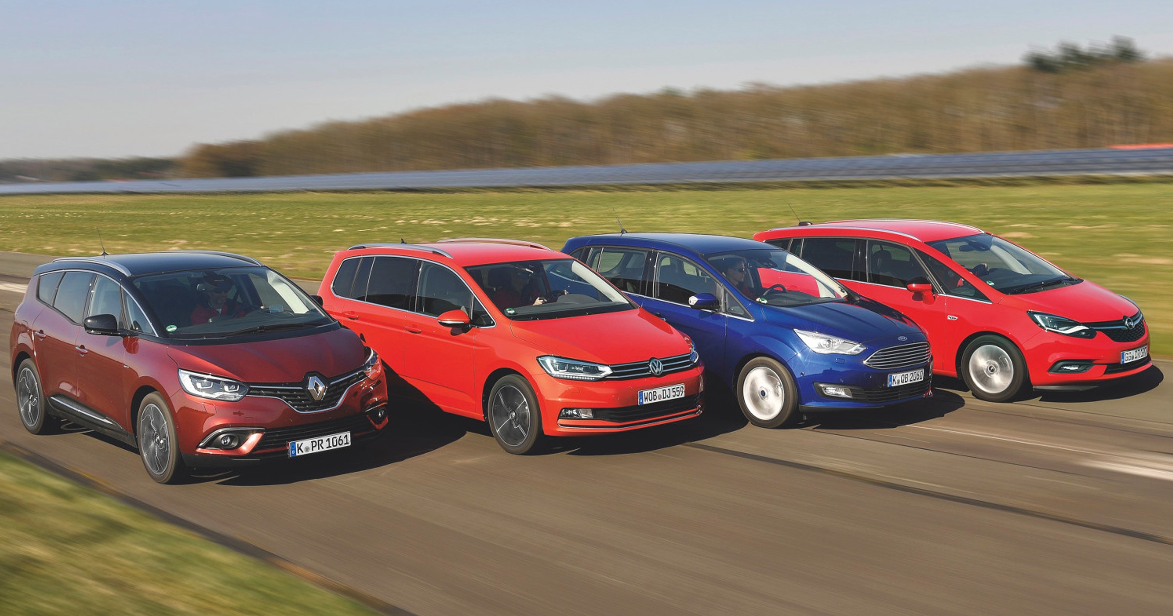 Porównanie: Ford Grand C-Max, Opel Zafira, Renault Grand Scenic, Volkswagen Touran