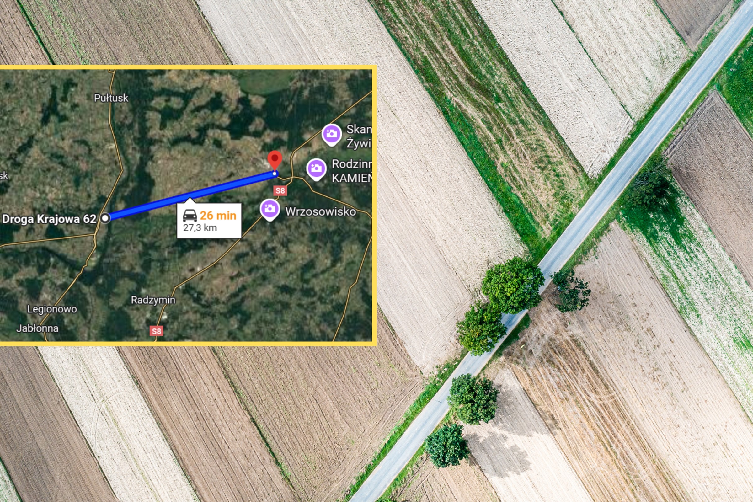 Na Mazowszu mają najprostszą drogę krajową w Polsce. 26 km bez żadnego zakrętu