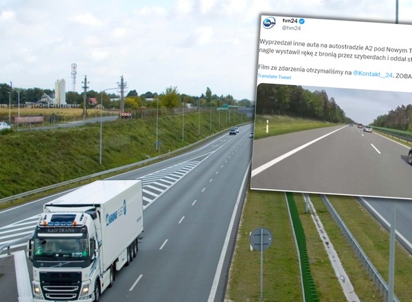 Wyciągnął pistolet i oddał strzały. Szokujące sceny na autostradzie A2