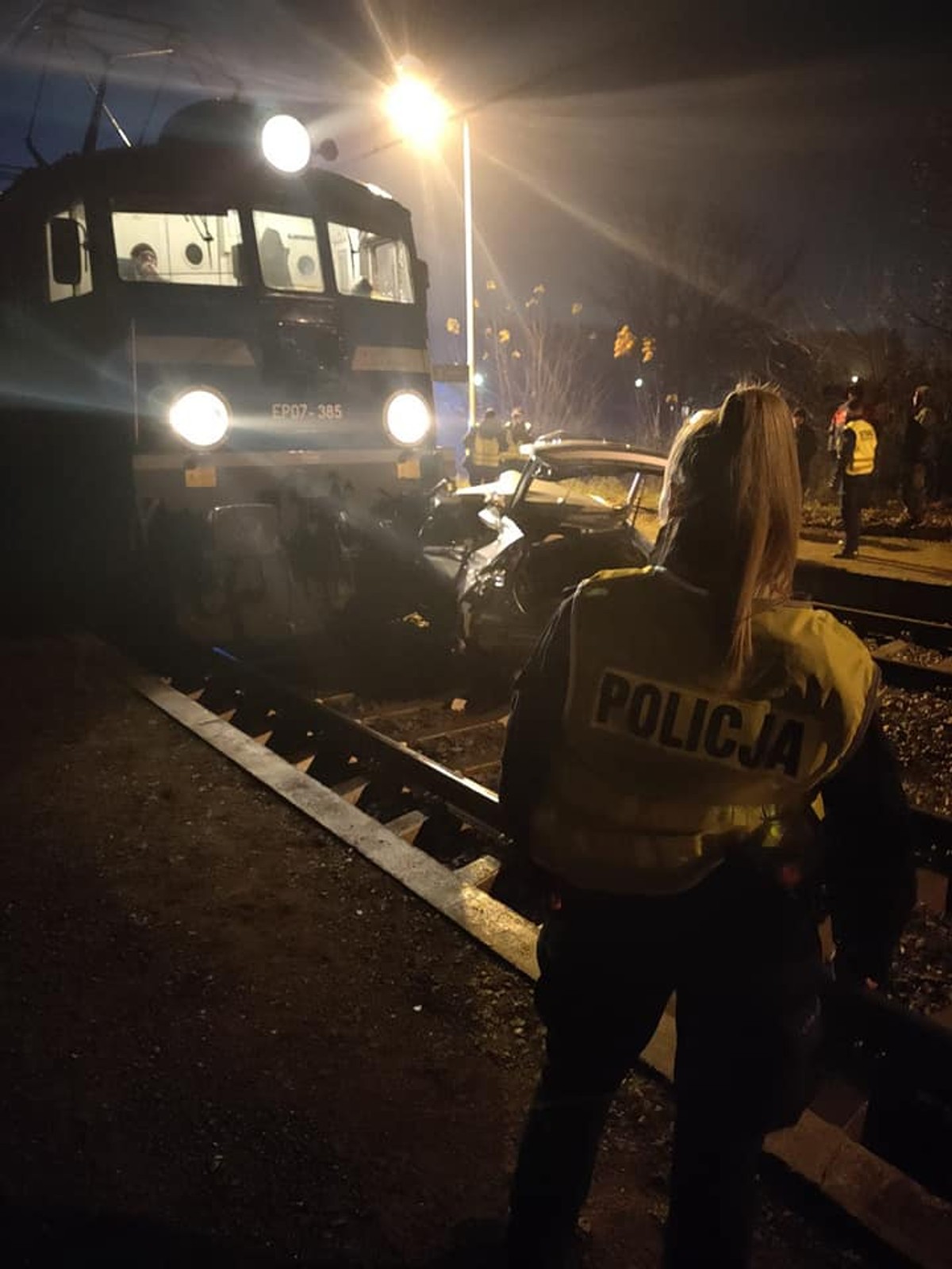 Wypadek na przejeździe kolejowym